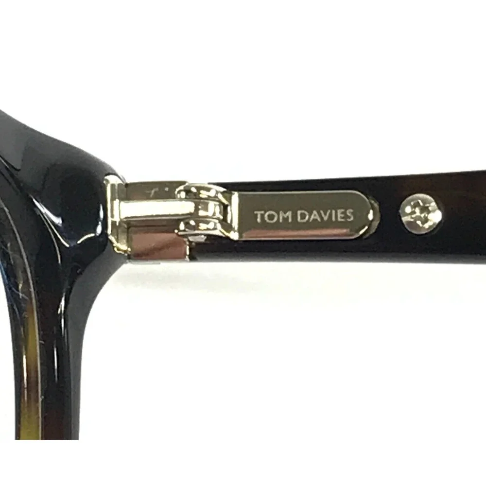 Tom Davies Eyeglasses Frames TD732 Col. 1980 Brown Tortoise Cat Eye 53-15-140